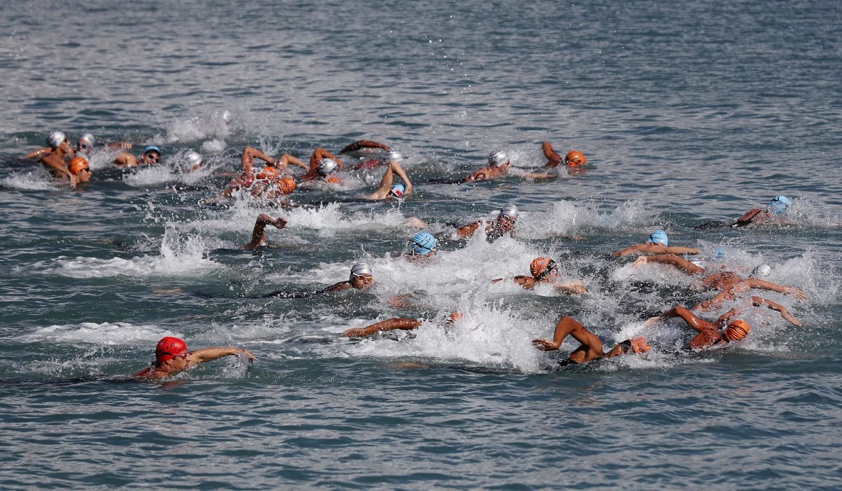 III Etapa do Campeonata Brasileiro de Maratonas Aquaticas. Praia de Iracema. 04 de abril de 2018. Fortaleza, CE, Brasil. Foto: Satiro Sodré/SSPress/CBDA