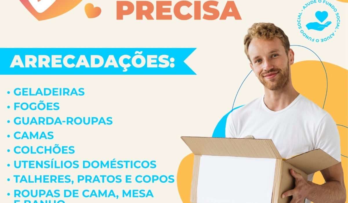 ARTE CAMPANHA AJUDE QUEM PRECISA FUNDO SOCIAL