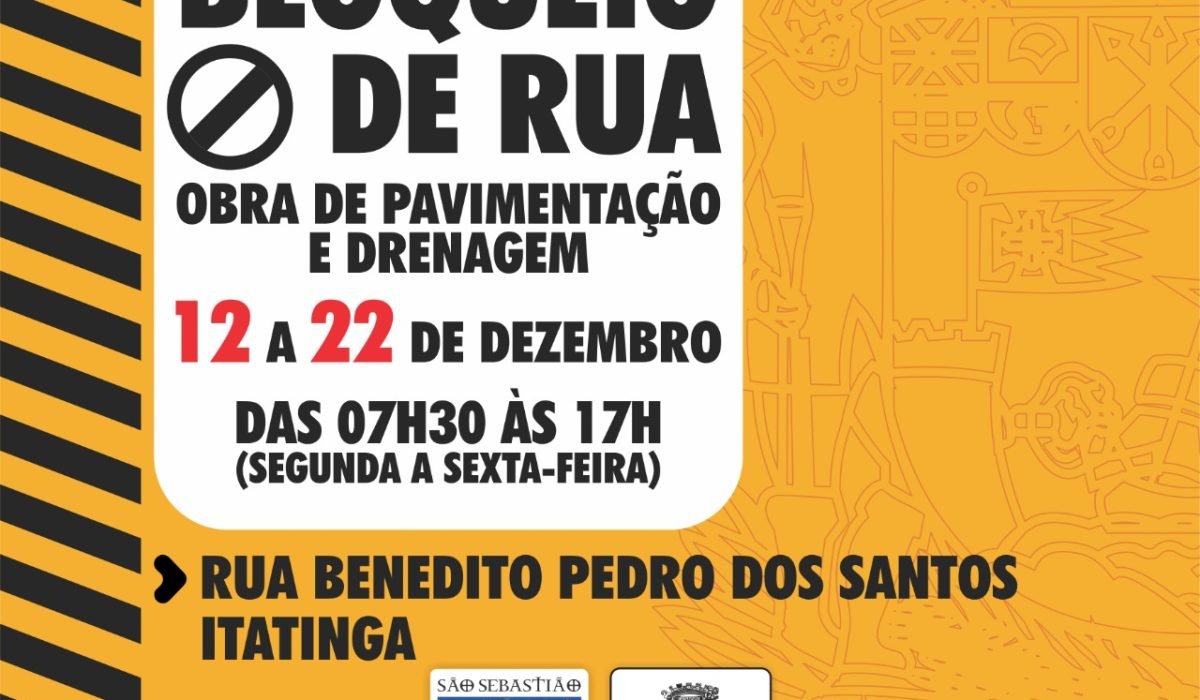 Interdição da rua Benedito Pedro é prorrogada